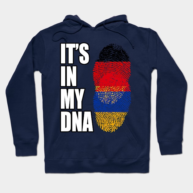 German and Armenian Mix DNA Heritage Hoodie by Just Rep It!!